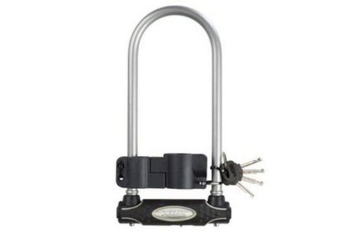 Image of Master Lock Street Fortum Gold Sold Secure D Lock 280x110mm Silver