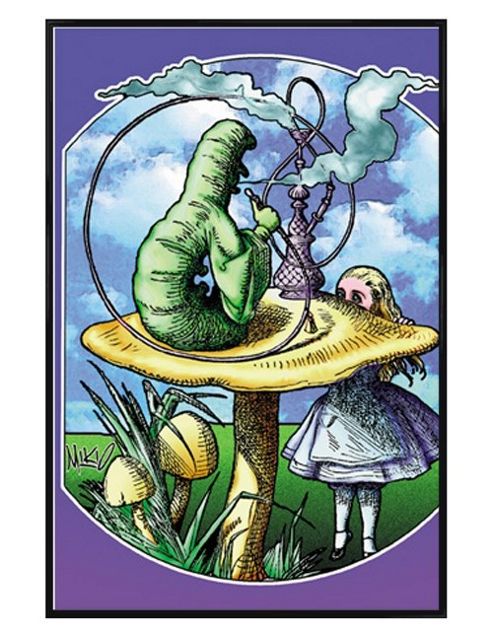 Image of Gloss Black Framed Alice In Wonderland Mikio Kennedy Poster
