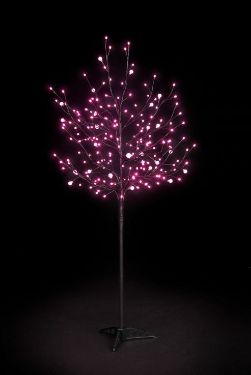 Image of Snowtime 2-size Globe Tree - Shocking Pink - 150 Cm H