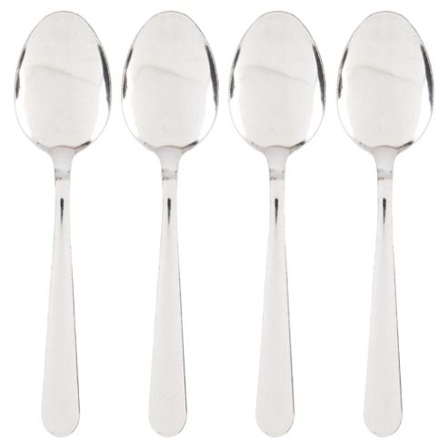 Image of Tesco Value Stainless Steel Spoons 4pk