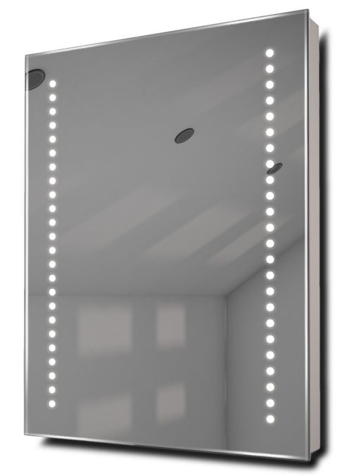 Image of Diamond Battery Led Bathroom Illuminated Mirror With Pull Cord K1