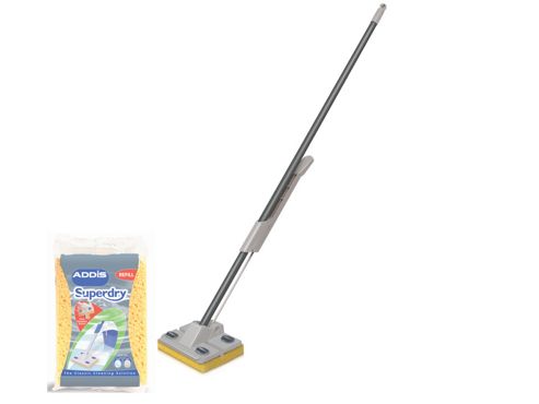 Image of Addis 509111 Superdry Mop + Extra Refill Graphite/metallic