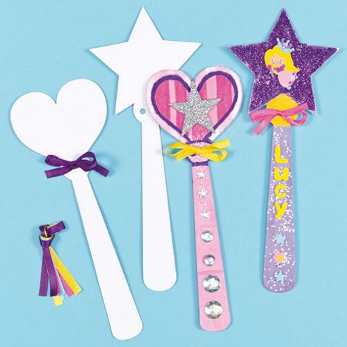 Image of Princess Wand Card Shapes (pack Of 8)