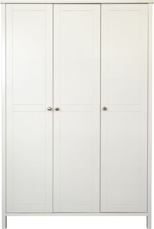 Image of Home Essence Talmo 3 Door Wardrobe In White