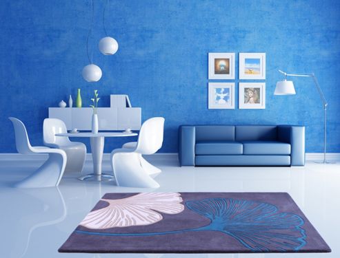 Image of Ultimate Rug Co Floral Art Gem Rug - 120 Cm X 170 Cm (3 Ft 11 In X 5 Ft 7 In)