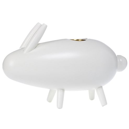 Image of Rabbit Wood Candle Holder White