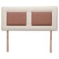Venice Headboard, Cream Outer with Chocolate Inner, Kingsize