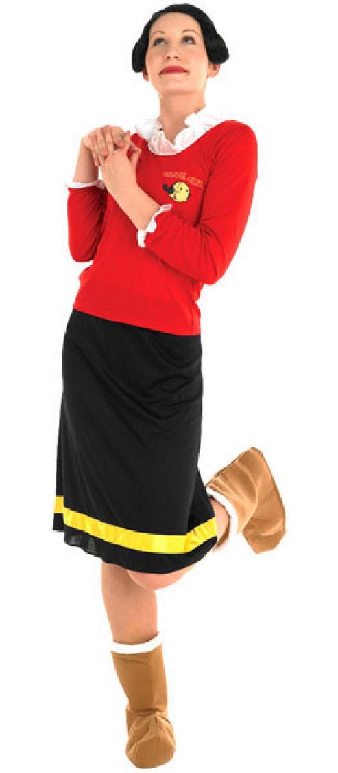 Image of Discontinued - Popeye Olive Oyle - Adult Costume Size: 12-14