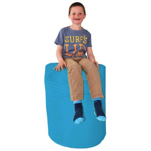 Image of Valufurniture Large Barrel Light Blue Bean Bag