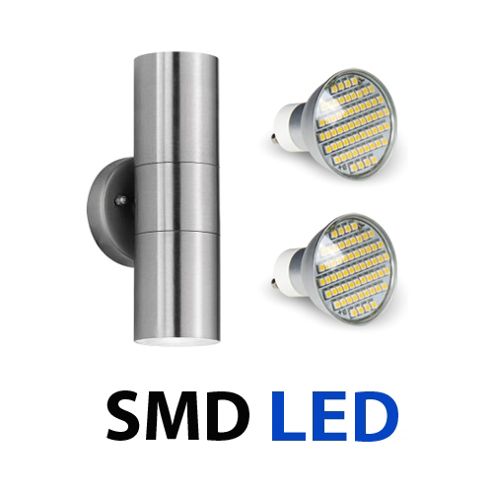 Image of Stainless Steel Up & Down Led Outdoor Garden Wall Light