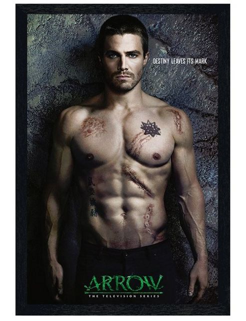 Image of Black Wooden Framed Arrow Destiny Leaves It's Mark Poster