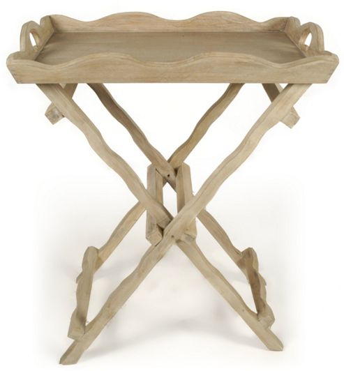 Image of Papa Theo Butler's Tray In Natural Limed Finish