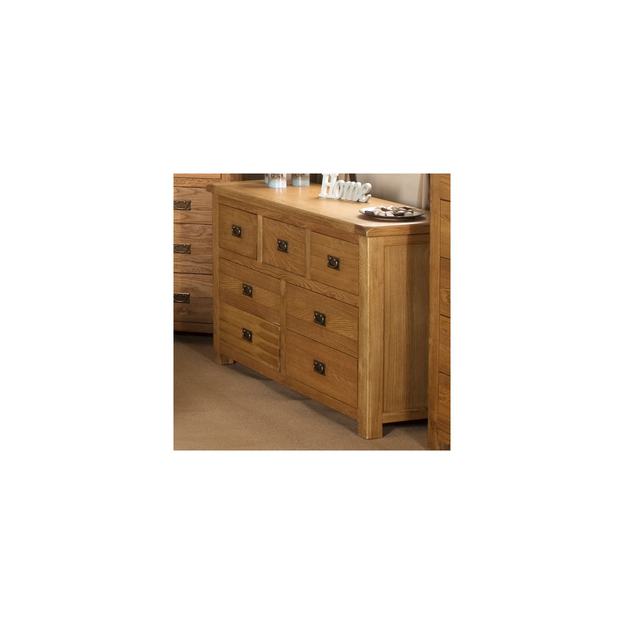 Elements Woodville Seven Drawer Wide Chest at Tesco Direct