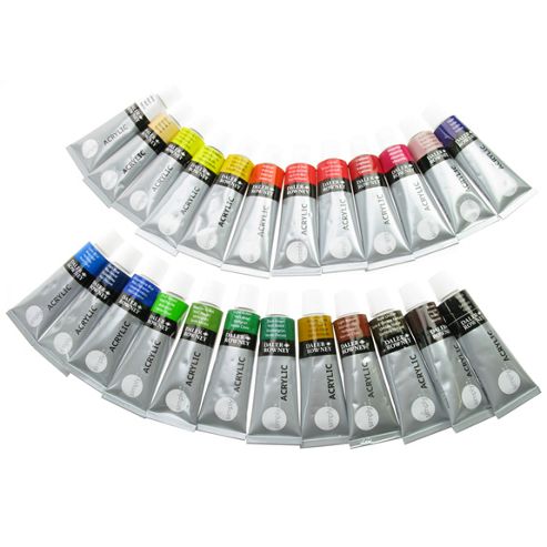 Image of Daler Simply Acrylic Set 24 X 12ml Tubes