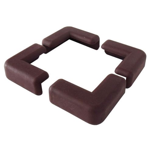 Image of Ezy Child Safety Corner Protectors 4 Pack In Brown (rubber)