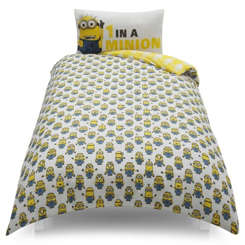 Image of Despicable Me One In A Minion Single Duvet Set Tesco Exclusive