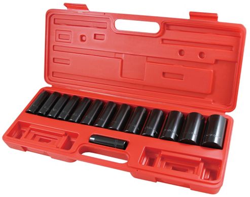 Image of Am-tech 1/2-inch Drive Mm Deep Impact Sockets (14 Pieces)