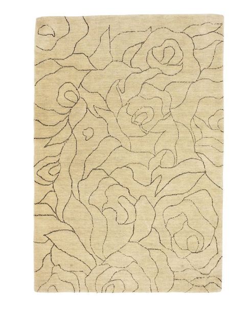 Image of Think Rugs Cambridge Natural Loom Knotted Rug - 120 Cm X 180 Cm (3 Ft 11 In X 5 Ft 11 In)