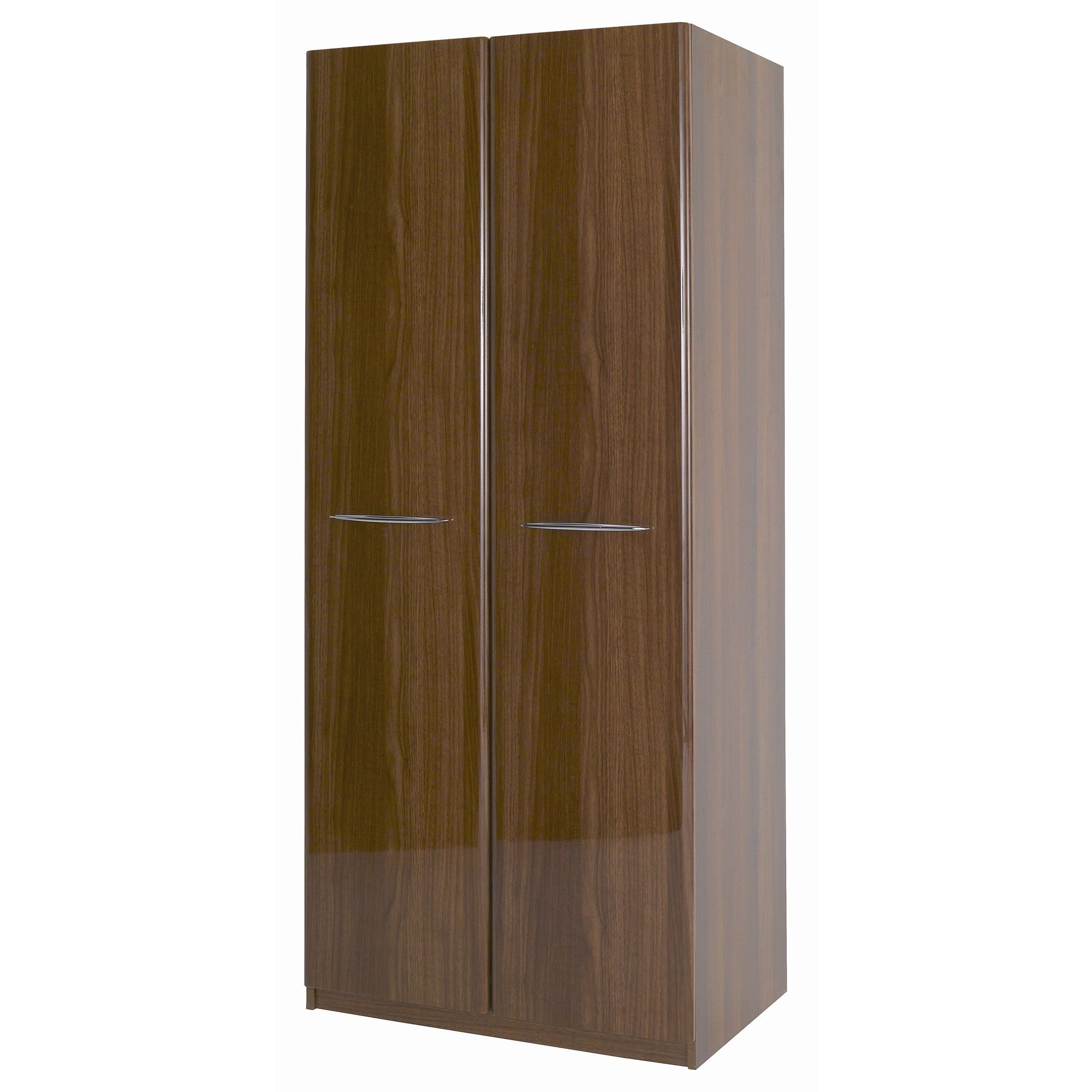 Alto Furniture Visualise Murano Two Door Wardrobe in High Gloss Walnut at Tescos Direct
