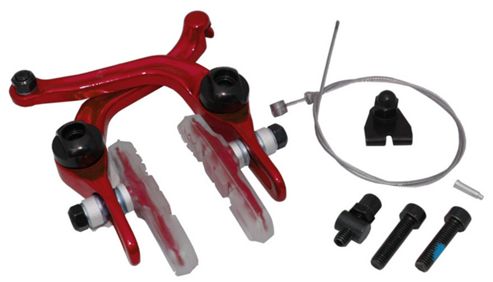 Image of Coyote Bmx U-brake Calliper 239g With Kit Anodized Red