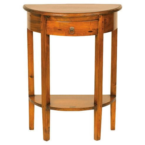 Image of Aspect Design By Wayfair Mahogany Village Half Round Console Table