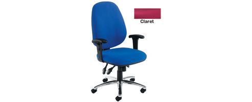 Image of Arista Kf03466 Concept High Back Maxi Tilt Operators Chair Claret