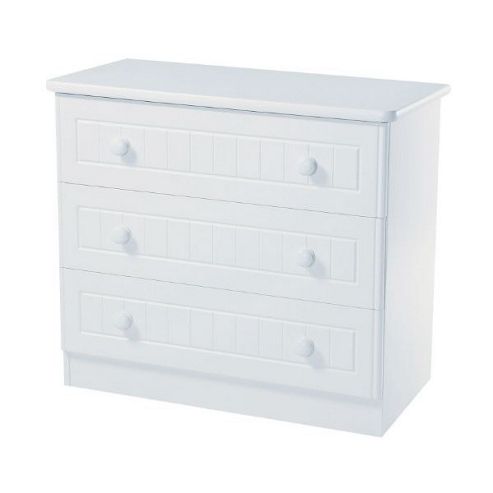 Image of Welcome Furniture Coniston 3 Drawer Chest - White