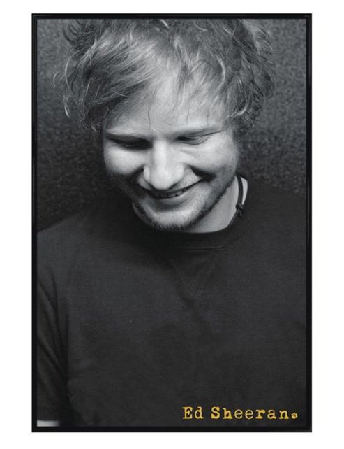Image of Ed Sheeran Gloss Black Framed Lego House Legend Poster