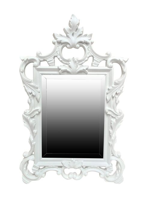Image of Alterton Furniture Decorative Mirror - White - 51 Cm H X 35 Cm W