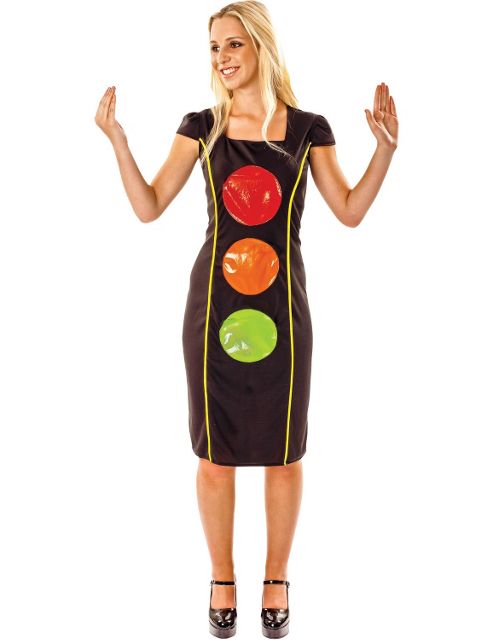 Image of Women's Traffic Light Fancy Dress Costume Medium