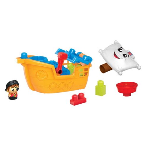 Image of Mega Bloks First Builders Pirate Ship Pat