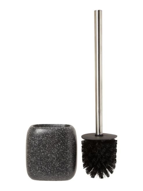 Image of Linea Plastic Glitter Toilet Brush In Grey