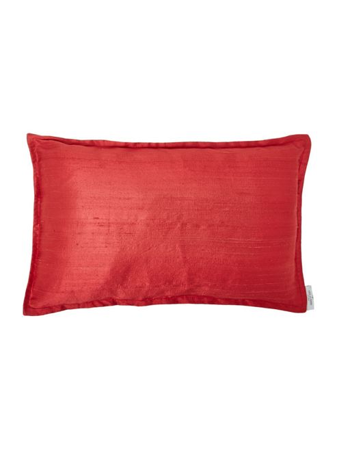 Image of Pied A Terre Slub Silk Cushion Pink 30 X 50