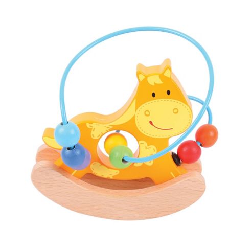 Image of Bigjigs Toys Bb074 Rocking Bead Frame (horse)