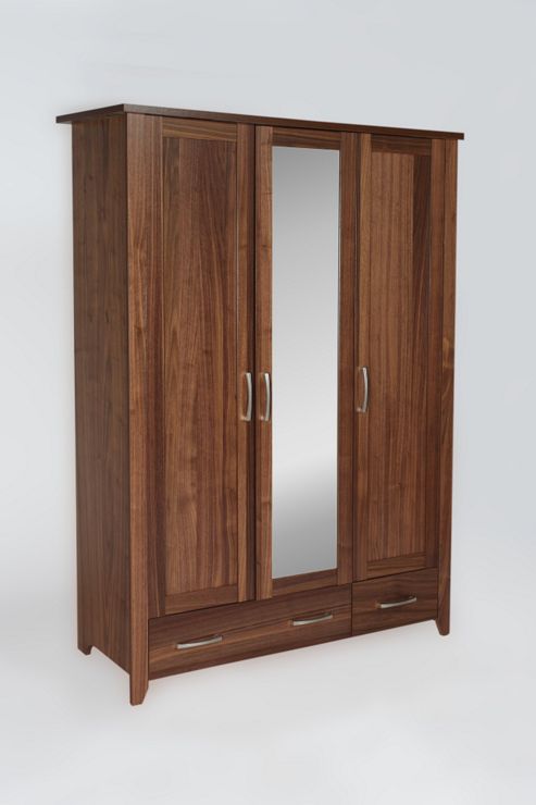 Image of Urbane Designs Tango 3 Door, 1 Mirror And 2 Drawer Wardrobe