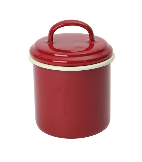 Image of Dexam Vintage Home Enamelware Storage Jar - Claret