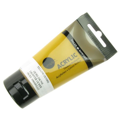 Image of Daler Simply Acrylic Yellow Ochre 75ml