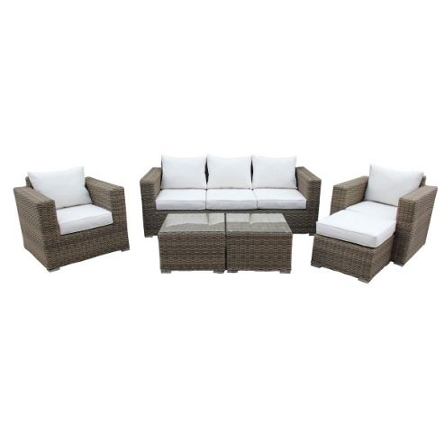 Image of Bentley Garden Premium Rattan 6 Piece Lounge Set