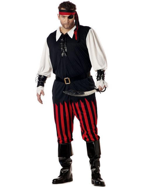 Image of Men's Cutthroat Pirate Costume (plus Size)