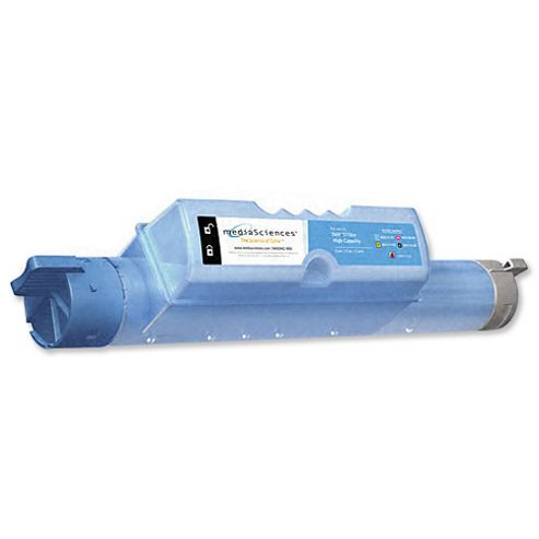 Image of Media Sciences - Dell Compatible Cyan Toner Cartridge (12000 Pages)