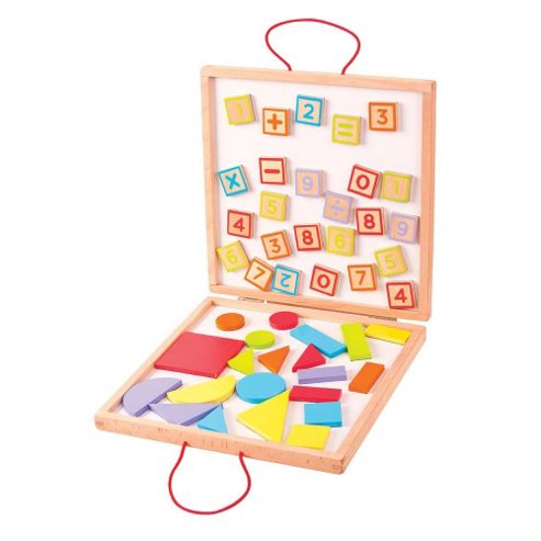 Image of Bigjigs Toys Bj439 Magnetic Numbers And Shapes Case