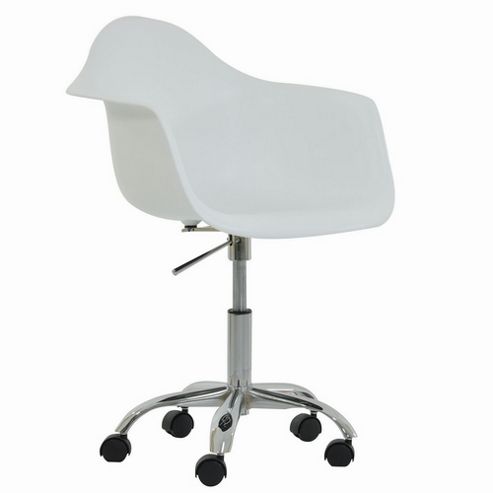 Image of Eames Style Swivel Daw Office Chair White