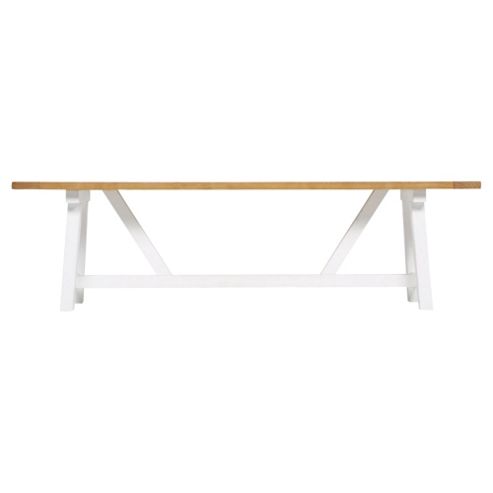 Image of Portobello Trestle Bench White &bleached Pine