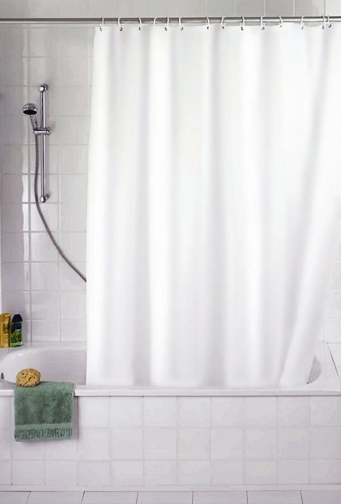 Image of Sabichi White Polyester Shower Curtain