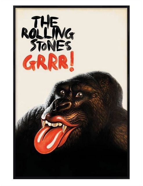 Image of Gloss Black Framed The Rolling Stones Grrrr! Poster