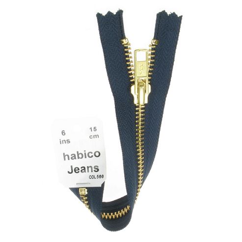 Image of Jean Zip - 15cm - Navy