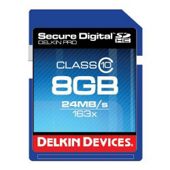 Delkin DDSDPRO3-8GB SD Pro Memory Card SDHC 163x
