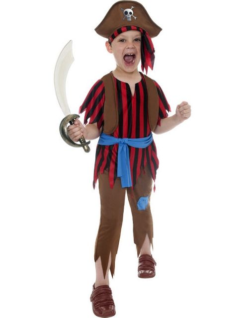 Image of Pirate Boy - Child Costume 10-12 Years