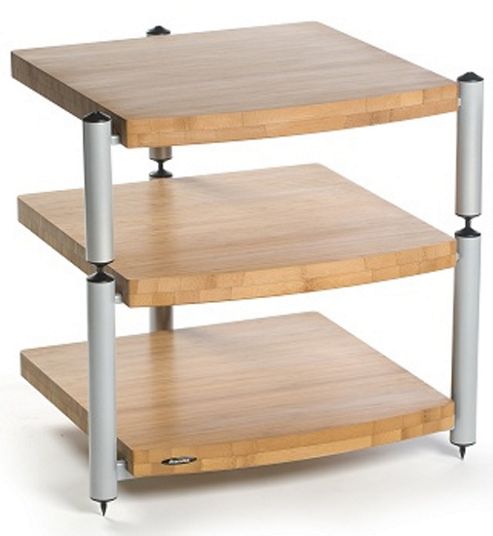 Image of Atacama Silver And Bamboo Hifi Stand