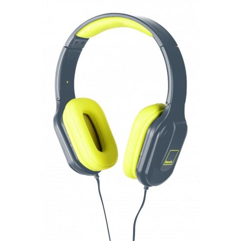 Image of Beat On Ear Headphones With Mic Grey/yellow